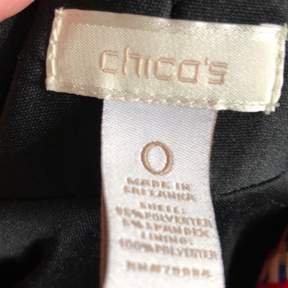 (EUC) Chico's multicolor print maxi dress small - Picture 4 of 4